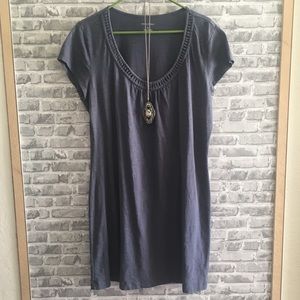 Banana Republic Size XL Grey Blue Tunic